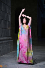 Load image into Gallery viewer, Dreamy Watercolor Kaftan – Light &amp; Soft, Fairytale-Inspired Colors, Elegant Beachwear &amp; Lounge Wear
