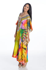 Load image into Gallery viewer, Maxi Kaftan Dress, Plus Size Kaftan Dress, Kaftan For Women, Mexican Kaftan Dress
